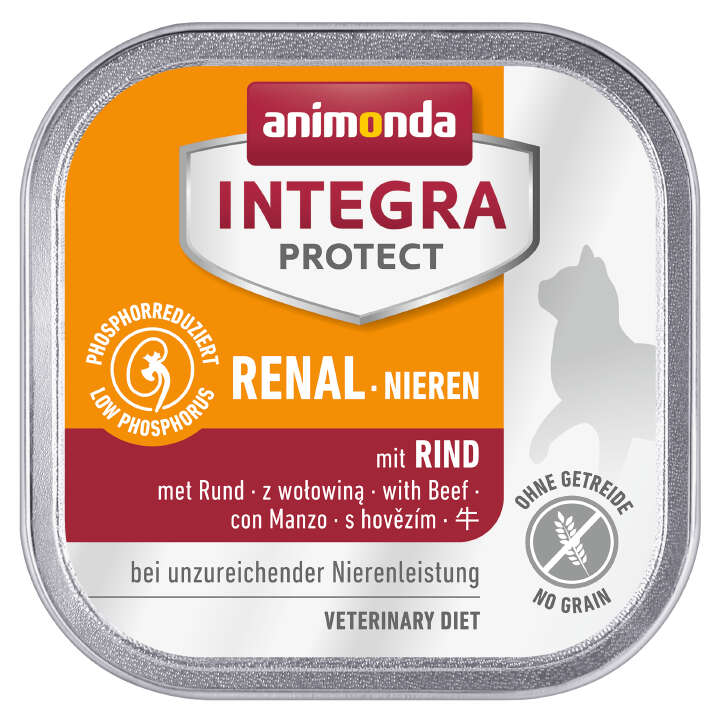 animonda Katzen-Nassfutter INTEGRA PROTECT Renal Adult mit Rind